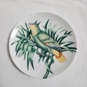 Vintage Fitz & Floyd Perroquet Yellow Parrot Salad Plate